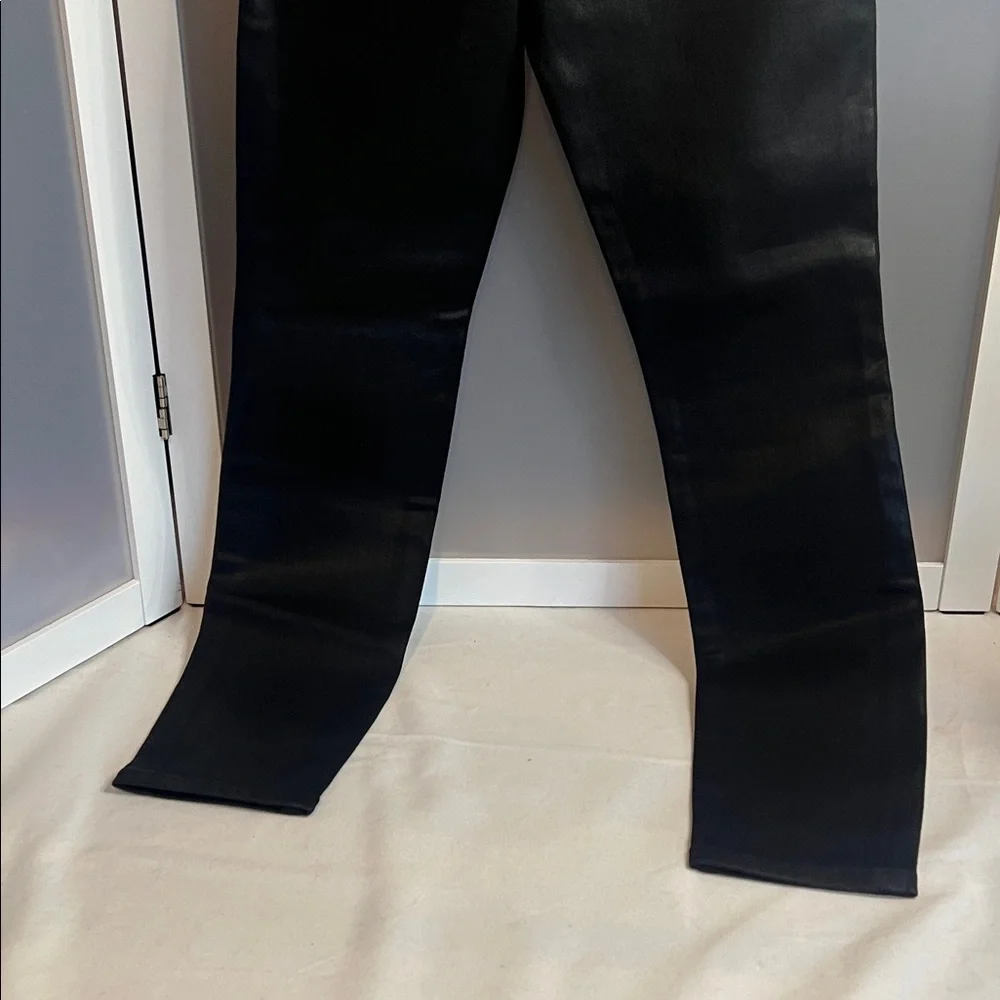 Good American Black Skinny Faux Leather Pants